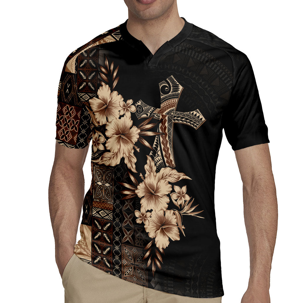 Samoa AIGA Mamanu Siapo Malu Motifs Rugby Jersey Black Ver