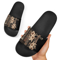 Samoa AIGA Mamanu Siapo Malu Motifs Slide Sandals Black Ver