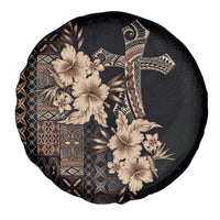 Samoa AIGA Mamanu Siapo Malu Motifs Spare Tire Cover Black Ver