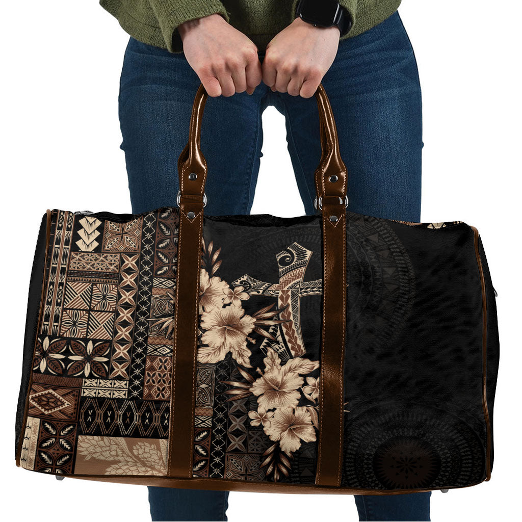 Samoa AIGA Mamanu Siapo Malu Motifs Travel Bag Black Ver