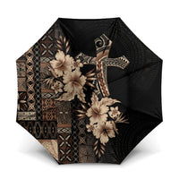 Samoa AIGA Mamanu Siapo Malu Motifs Umbrella Black Ver