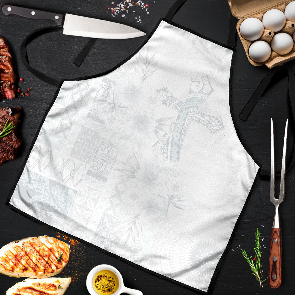 Samoa AIGA Mamanu Siapo Malu Motifs Apron Lotu a Tamaiti White Ver