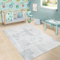 Samoa AIGA Mamanu Siapo Malu Motifs Area Rug Lotu a Tamaiti White Ver