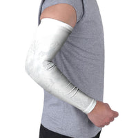 Samoa AIGA Mamanu Siapo Malu Motifs Arm Sleeves Lotu a Tamaiti White Ver