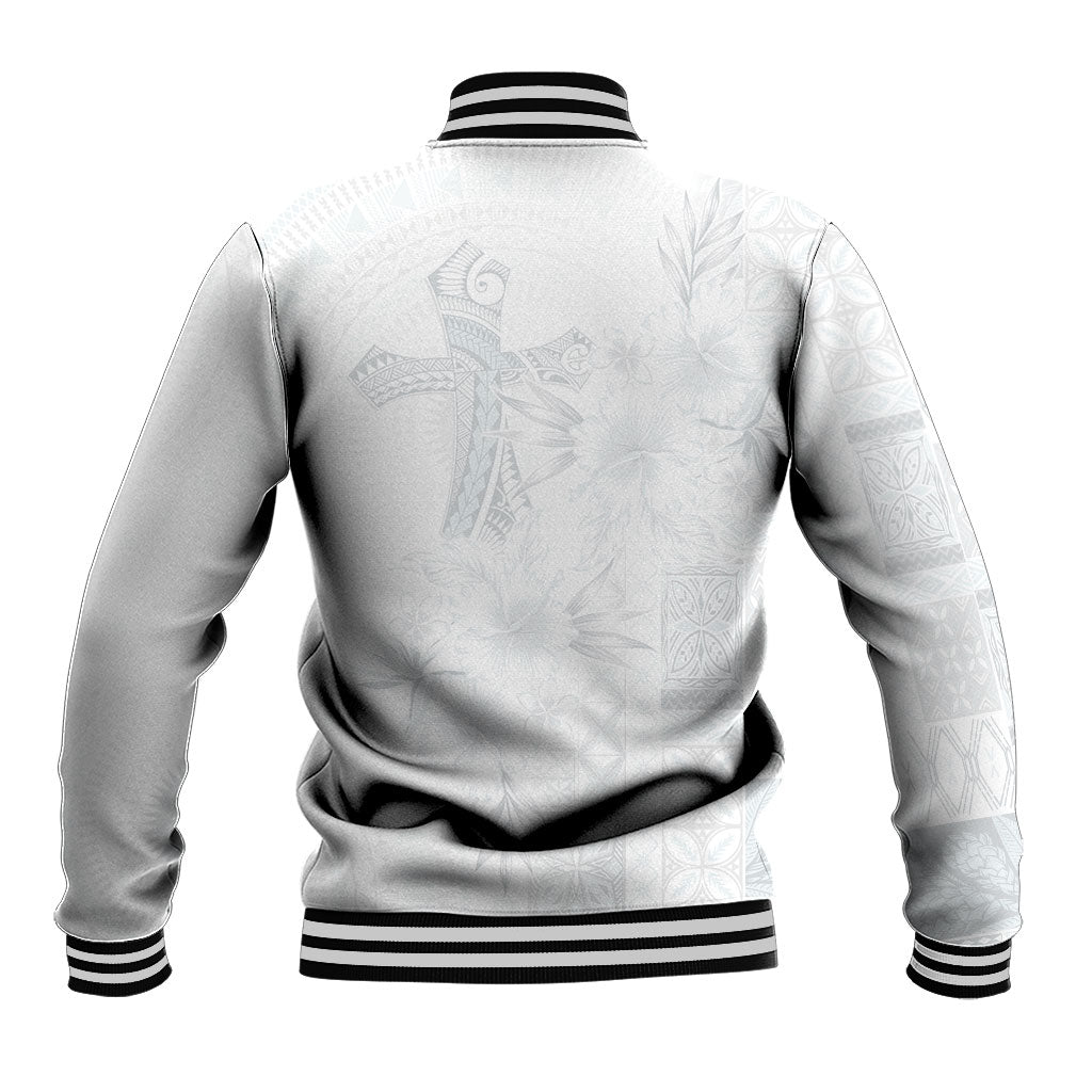 Samoa AIGA Mamanu Siapo Malu Motifs Baseball Jacket Lotu a Tamaiti White Ver