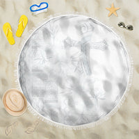 Samoa AIGA Mamanu Siapo Malu Motifs Beach Blanket Lotu a Tamaiti White Ver