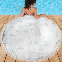 Samoa AIGA Mamanu Siapo Malu Motifs Beach Blanket Lotu a Tamaiti White Ver