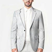 Samoa AIGA Mamanu Siapo Malu Motifs Blazer Lotu a Tamaiti White Ver
