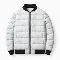 Samoa AIGA Mamanu Siapo Malu Motifs Bomber Puffer Jacket Lotu a Tamaiti White Ver