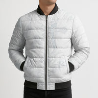 Samoa AIGA Mamanu Siapo Malu Motifs Bomber Puffer Jacket Lotu a Tamaiti White Ver