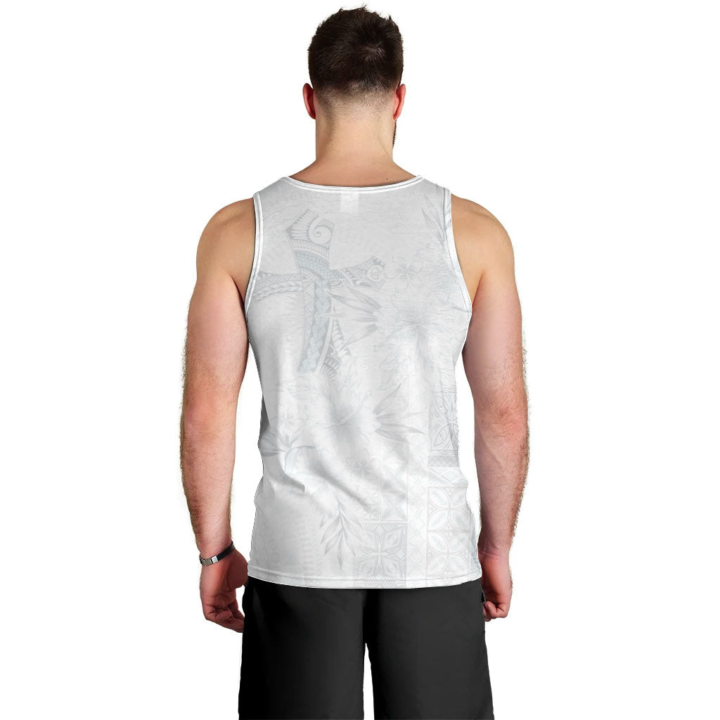 Samoa AIGA Mamanu Siapo Malu Motifs Men Tank Top Lotu a Tamaiti White Ver