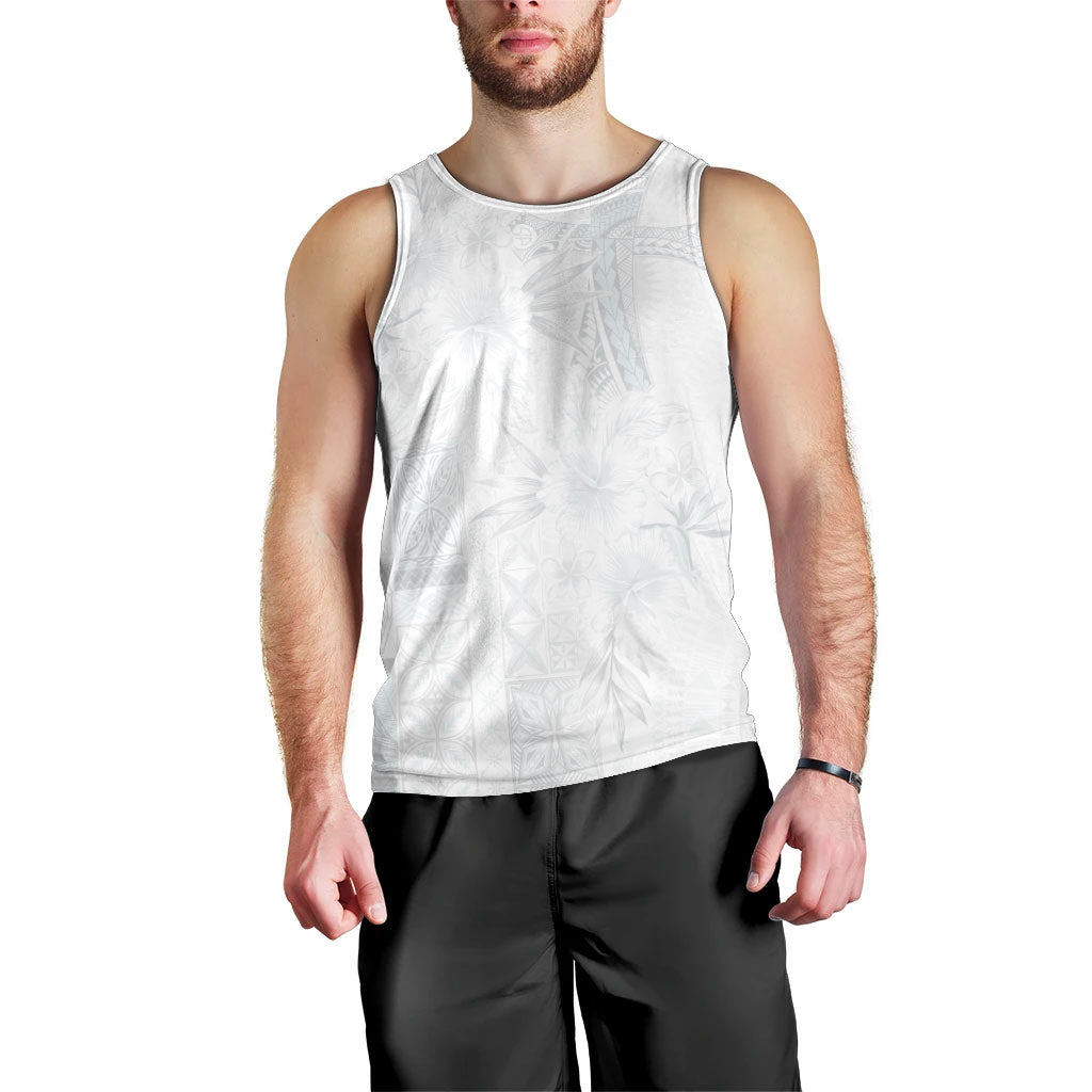 Samoa AIGA Mamanu Siapo Malu Motifs Men Tank Top Lotu a Tamaiti White Ver