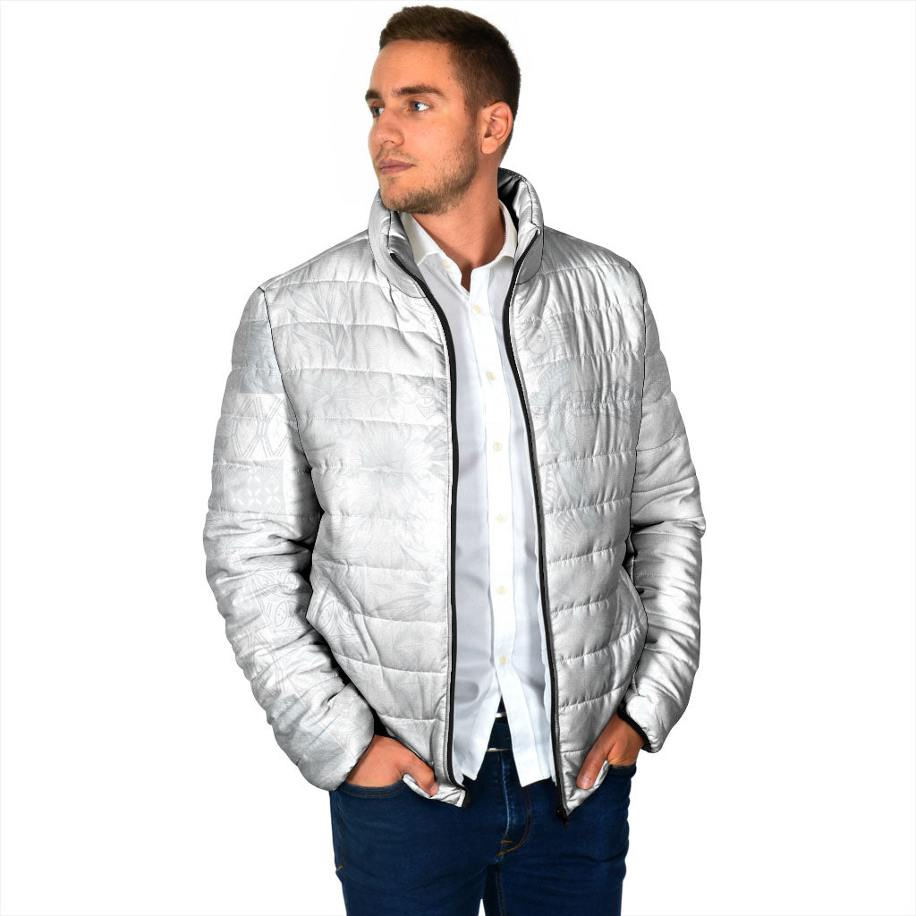 Samoa AIGA Mamanu Siapo Malu Motifs Padded Jacket Lotu a Tamaiti White Ver