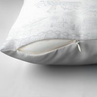 Samoa AIGA Mamanu Siapo Malu Motifs Pillow Cover Lotu a Tamaiti White Ver