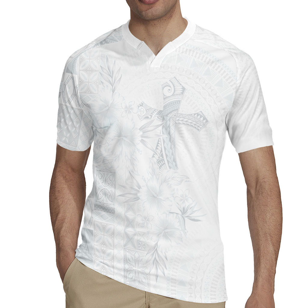 Samoa AIGA Mamanu Siapo Malu Motifs Rugby Jersey Lotu a Tamaiti White Ver