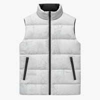 Samoa AIGA Mamanu Siapo Malu Motifs Sleeveless Puffer Jacket Lotu a Tamaiti White Ver