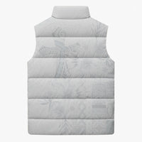 Samoa AIGA Mamanu Siapo Malu Motifs Sleeveless Puffer Jacket Lotu a Tamaiti White Ver