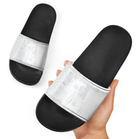 Samoa AIGA Mamanu Siapo Malu Motifs Slide Sandals Lotu a Tamaiti White Ver