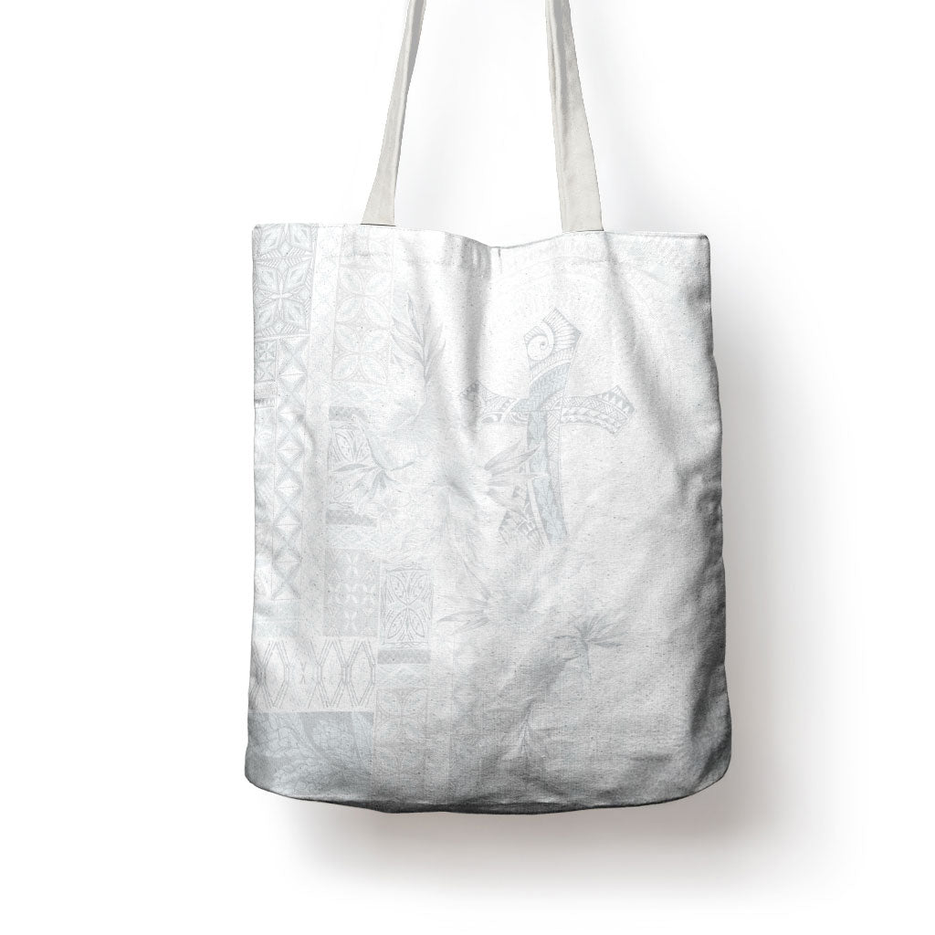 Samoa AIGA Mamanu Siapo Malu Motifs Tote Bag Lotu a Tamaiti White Ver
