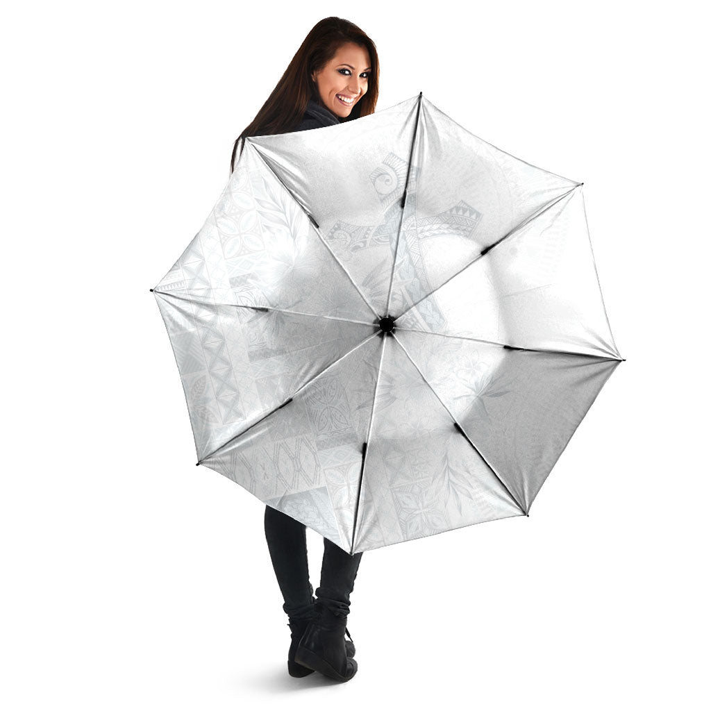 Samoa AIGA Mamanu Siapo Malu Motifs Umbrella Lotu a Tamaiti White Ver
