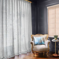 Samoa AIGA Mamanu Siapo Malu Motifs Window Curtain Lotu a Tamaiti White Ver