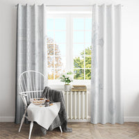 Samoa AIGA Mamanu Siapo Malu Motifs Window Curtain Lotu a Tamaiti White Ver