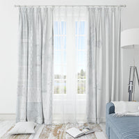 Samoa AIGA Mamanu Siapo Malu Motifs Window Curtain Lotu a Tamaiti White Ver