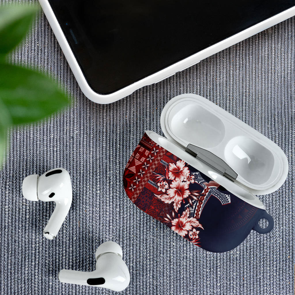 Samoa AIGA Mamanu Siapo Malu Motifs AirPods Case Flag Color