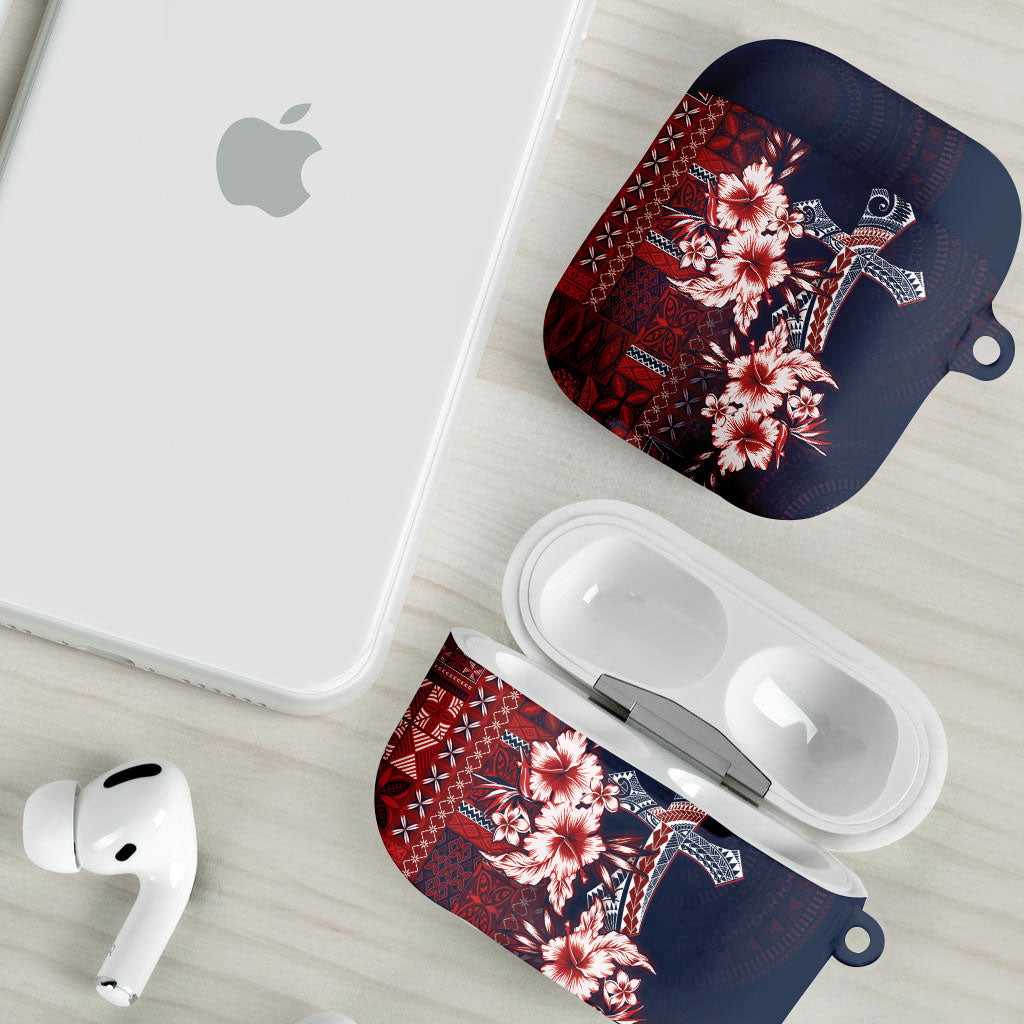 Samoa AIGA Mamanu Siapo Malu Motifs AirPods Case Flag Color
