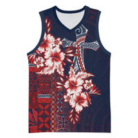 Samoa AIGA Mamanu Siapo Malu Motifs Basketball Jersey Flag Color