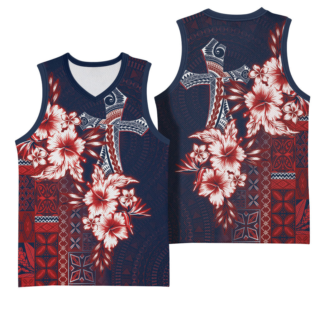 Samoa AIGA Mamanu Siapo Malu Motifs Basketball Jersey Flag Color