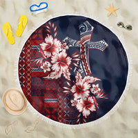 Samoa AIGA Mamanu Siapo Malu Motifs Beach Blanket Flag Color