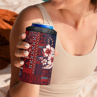 Samoa AIGA Mamanu Siapo Malu Motifs 4 in 1 Can Cooler Tumbler Flag Color