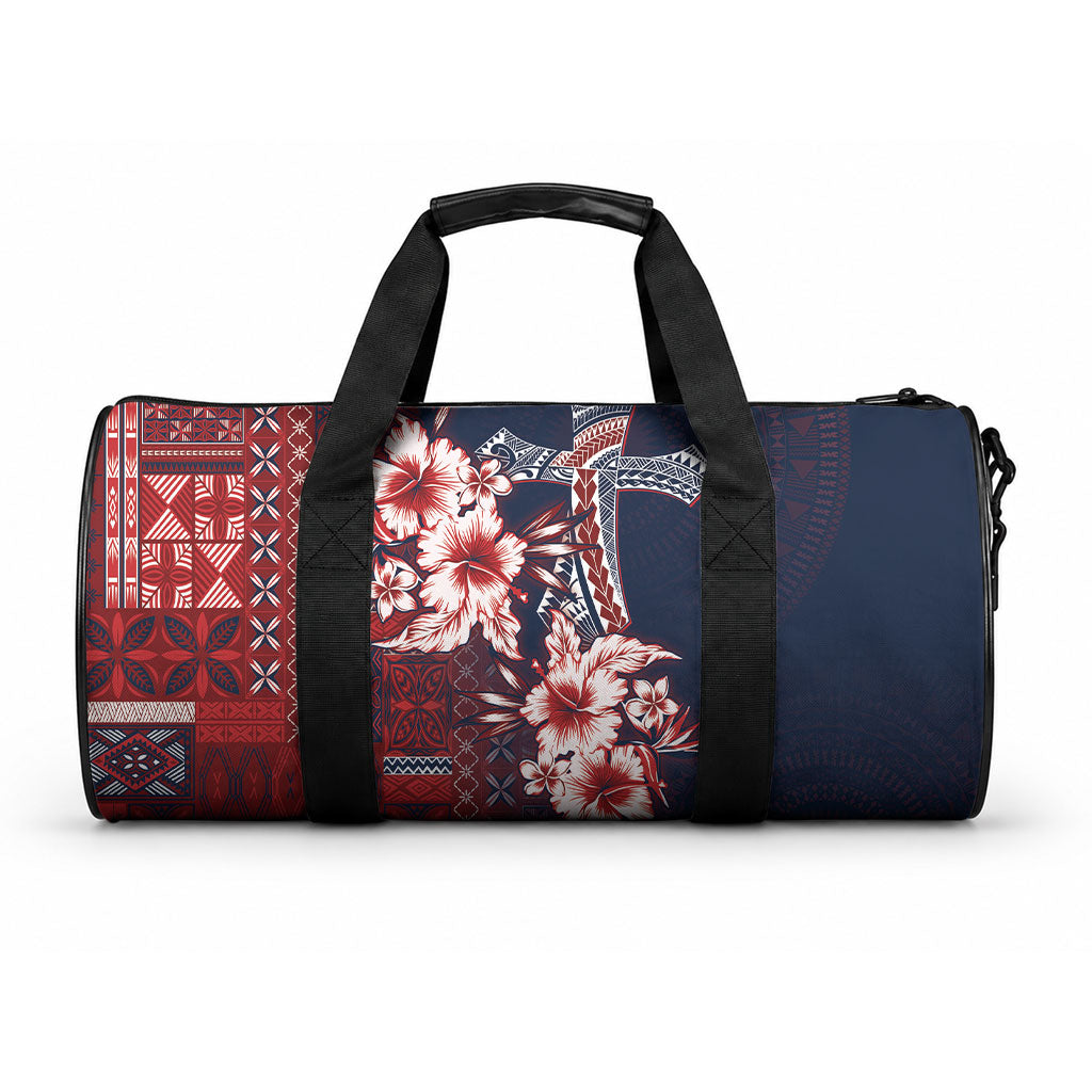 Samoa AIGA Mamanu Siapo Malu Motifs Duffle Bag Flag Color