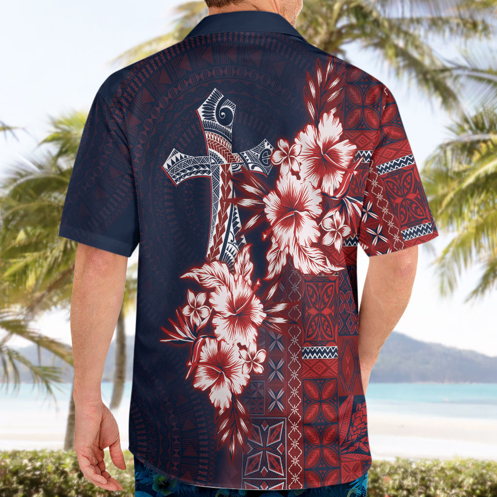 Samoa AIGA Mamanu Siapo Malu Motifs Hawaiian Shirt Flag Color