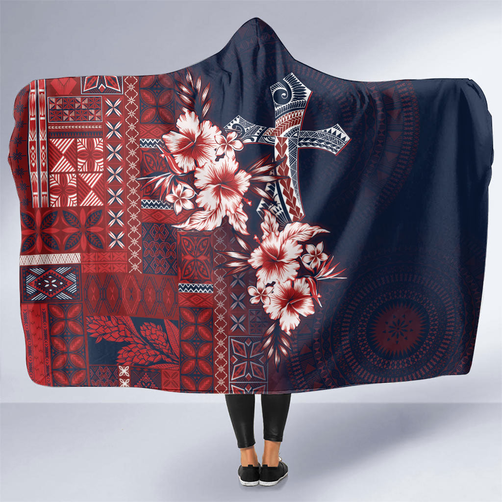 Samoa AIGA Mamanu Siapo Malu Motifs Hooded Blanket Flag Color