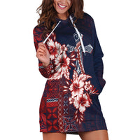 Samoa AIGA Mamanu Siapo Malu Motifs Hoodie Dress Flag Color