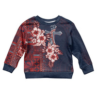 Samoa AIGA Mamanu Siapo Malu Motifs Kid Ugly Christmas Sweater Flag Color