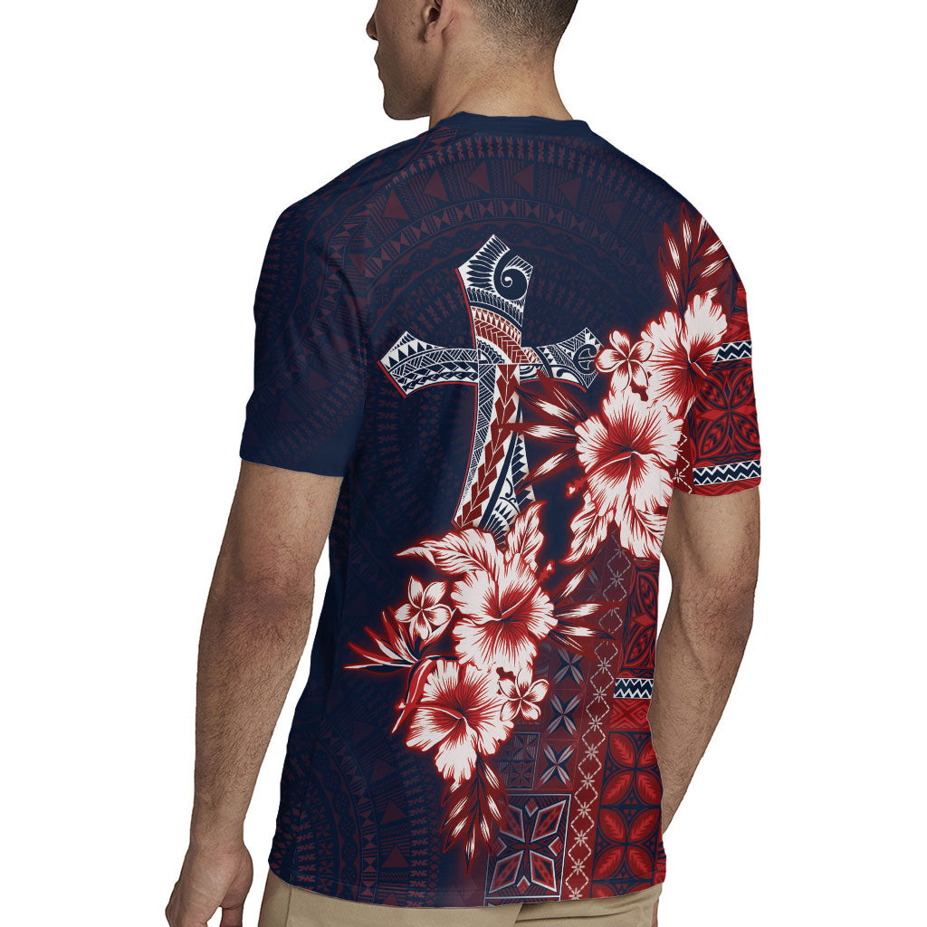 Samoa AIGA Mamanu Siapo Malu Motifs Rugby Jersey Flag Color