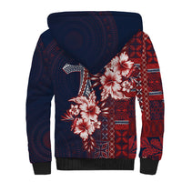 Samoa AIGA Mamanu Siapo Malu Motifs Sherpa Hoodie Flag Color