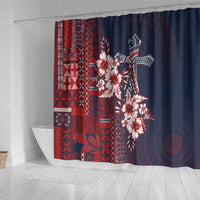 Samoa AIGA Mamanu Siapo Malu Motifs Shower Curtain Flag Color