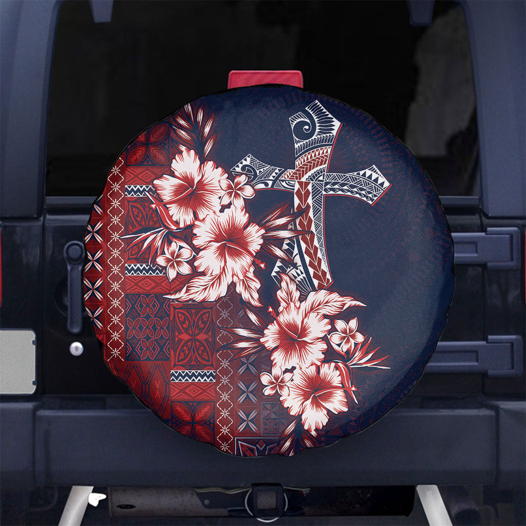 Samoa AIGA Mamanu Siapo Malu Motifs Spare Tire Cover Flag Color