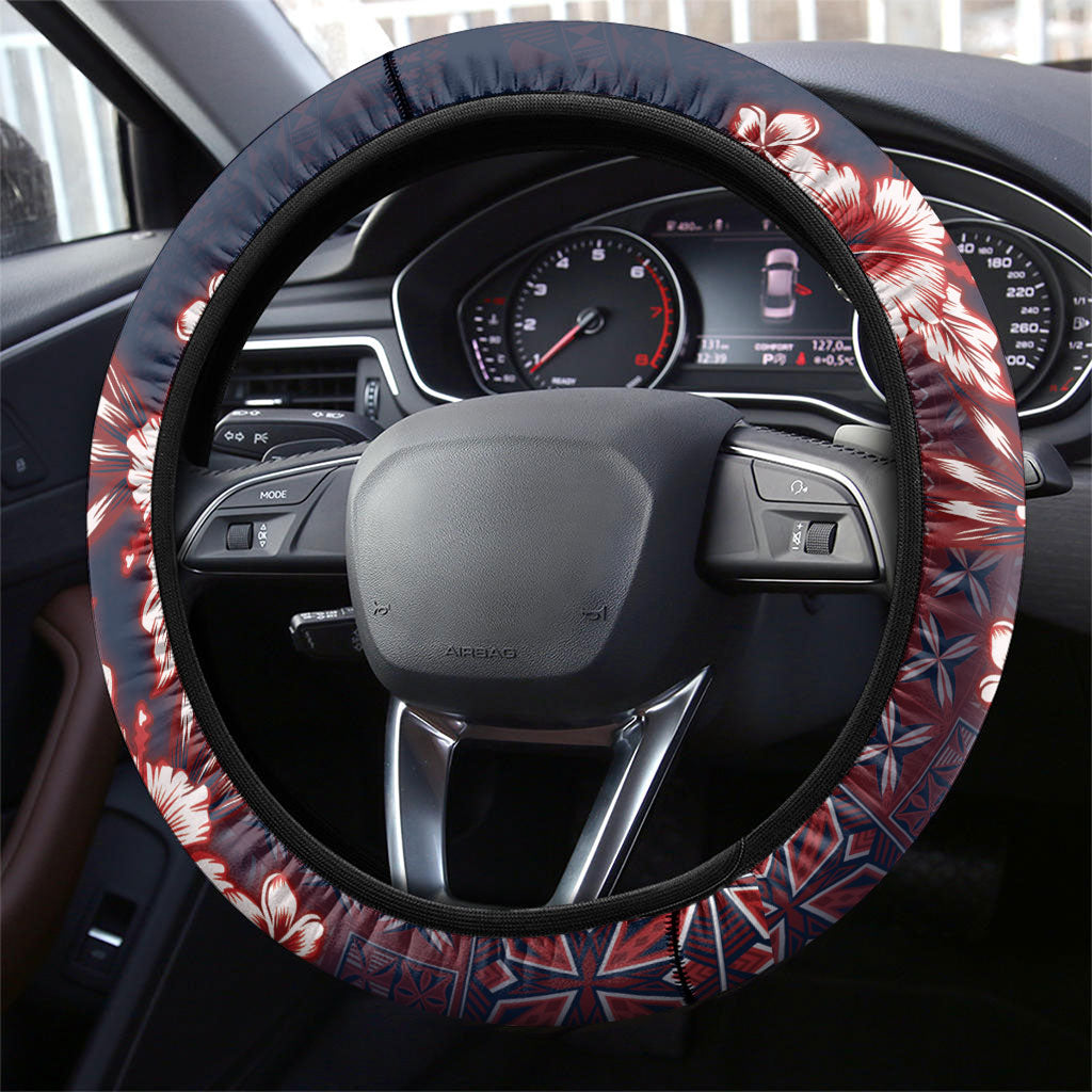 Samoa AIGA Mamanu Siapo Malu Motifs Steering Wheel Cover Flag Color