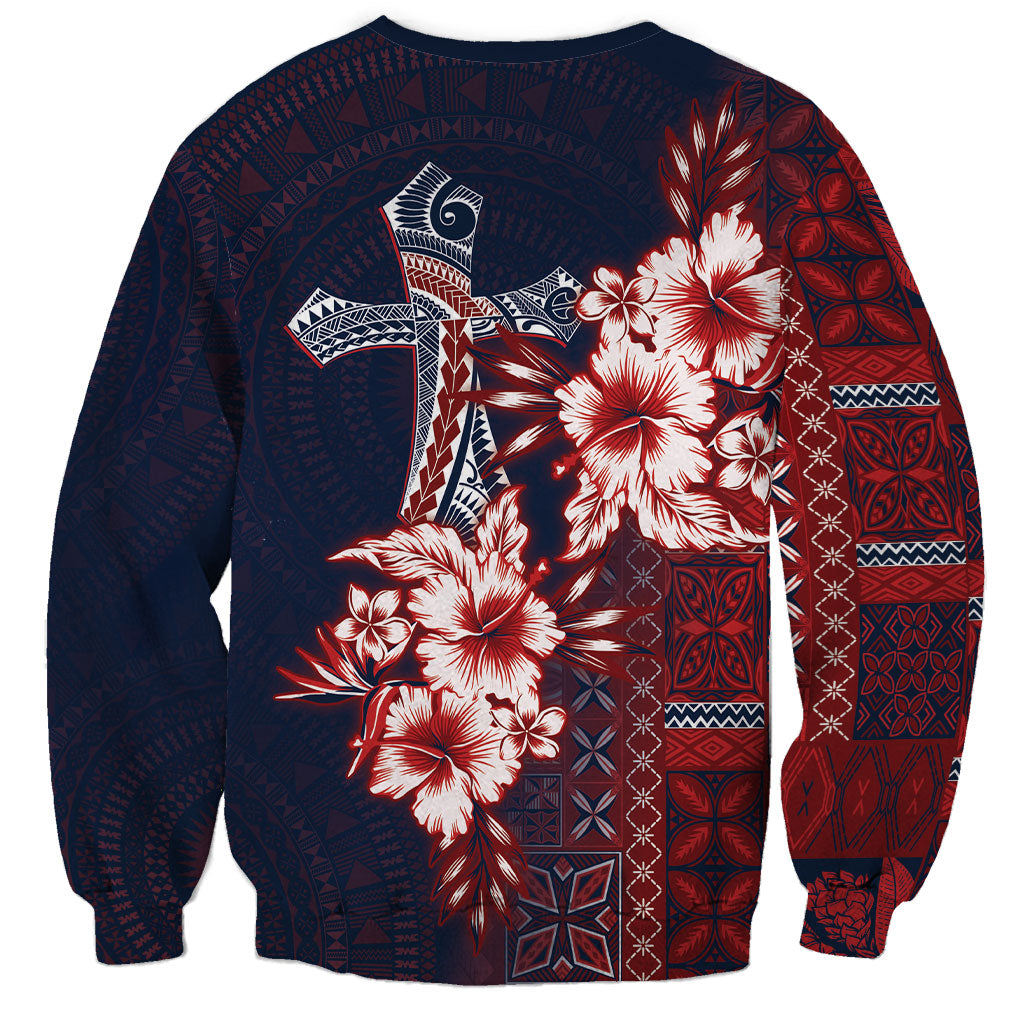 Samoa AIGA Mamanu Siapo Malu Motifs Sweatshirt Flag Color