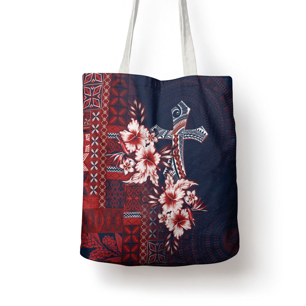 Samoa AIGA Mamanu Siapo Malu Motifs Tote Bag Flag Color
