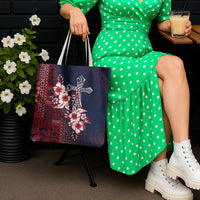 Samoa AIGA Mamanu Siapo Malu Motifs Tote Bag Flag Color