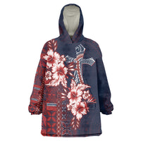 Samoa AIGA Mamanu Siapo Malu Motifs Wearable Blanket Hoodie Flag Color
