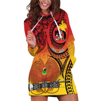 Papua New Guinea 50 Years Hoodie Dress Motuan Motifs LT7 Colorful - Polynesian Pride