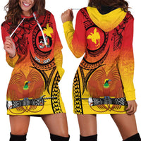 Papua New Guinea 50 Years Hoodie Dress Motuan Motifs LT7 - Polynesian Pride