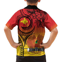 Papua New Guinea 50 Years Kid Hawaiian Shirt Motuan Motifs LT7 - Polynesian Pride